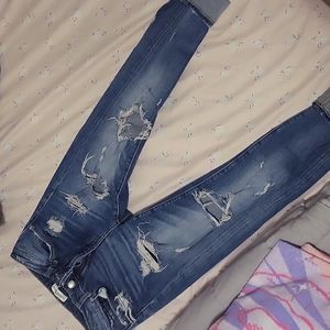 Ripped boyfriend jeans